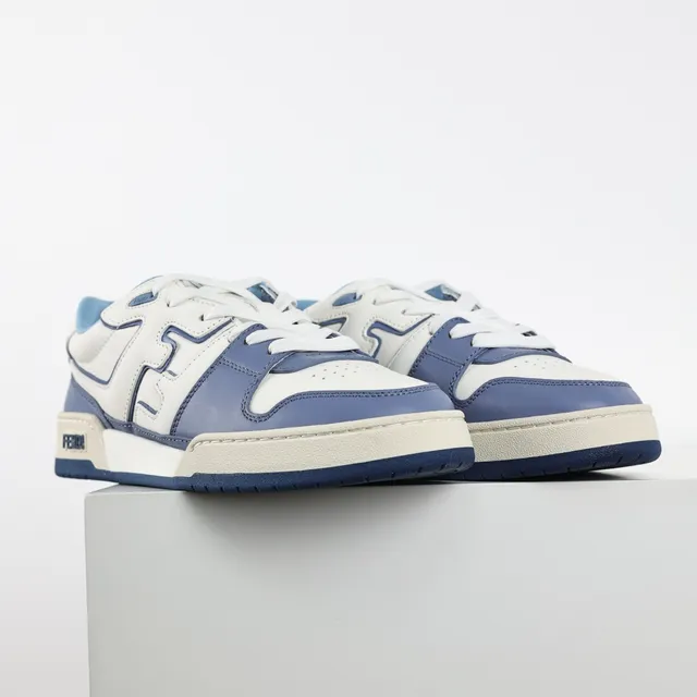 Fendi FF Motif Tênis Lifestyle Branco e Azul 3