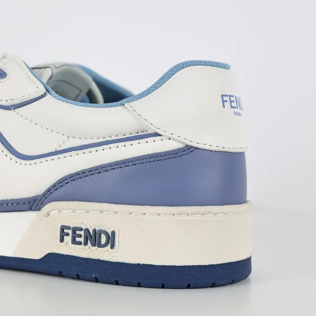 Fendi FF Motif Tênis Lifestyle Branco e Azul 4