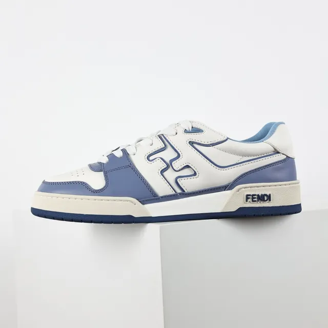 Fendi FF Motif Tênis Lifestyle Branco e Azul 9