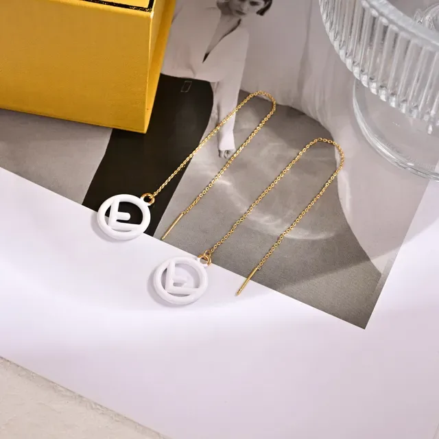 Fendi FF Collier Chaîne Or Pendentif Circulaire Émail Multicolore 5