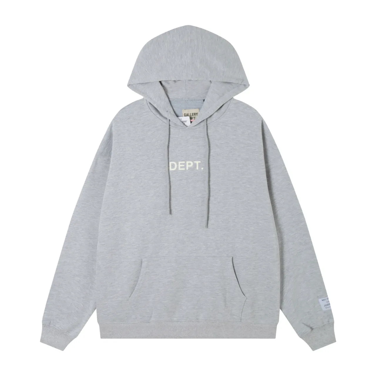 Gallery Dept Oversized Gray White Fit Heather Fleece Hoodie 2