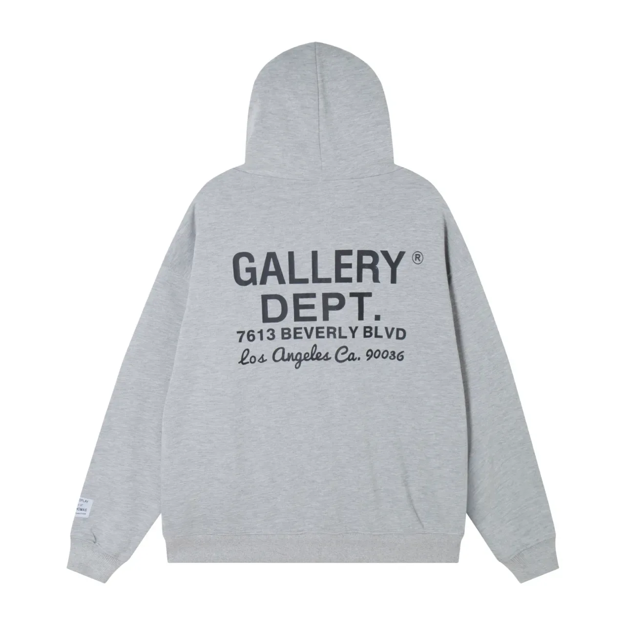 Gallery Dept Oversized Gray White Fit Heather Fleece Hoodie 3