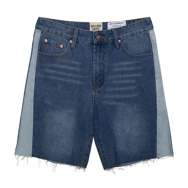 Gallery Dept Side-Panel Contrast Denim Shorts 2
