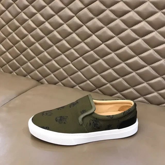 Army Green White Olive Printed Upper Platform Sole Canvas Shoes 5