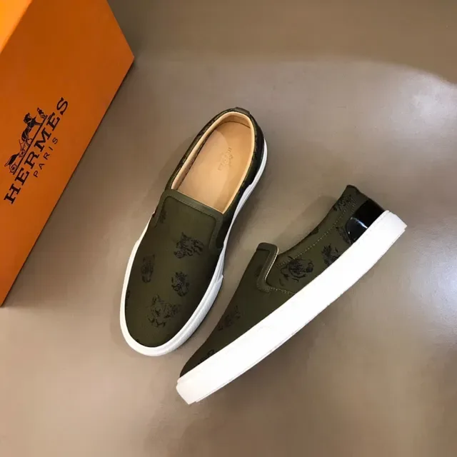Army Green White Olive Printed Upper Platform Sole Canvas Shoes 8