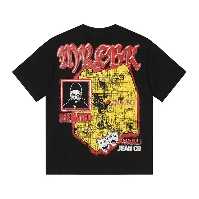 ASALI JEAN CO Double-Sided Graphic Print Oversized T-Shirt 4