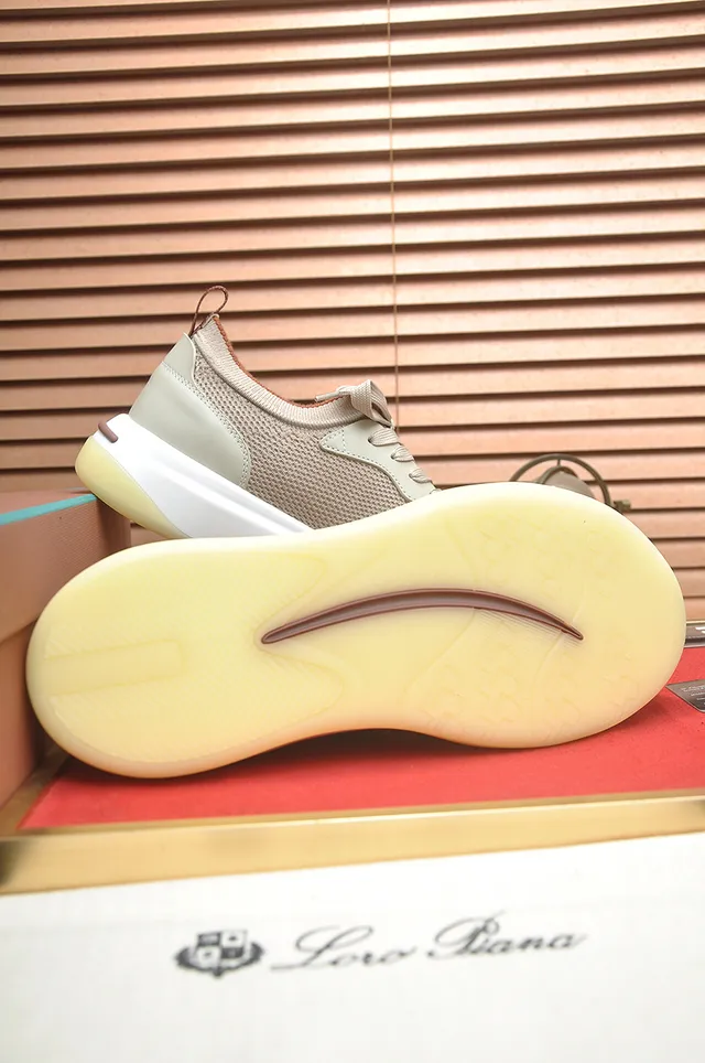Beige and Sage Green Mesh Lifestyle Sneaker 3