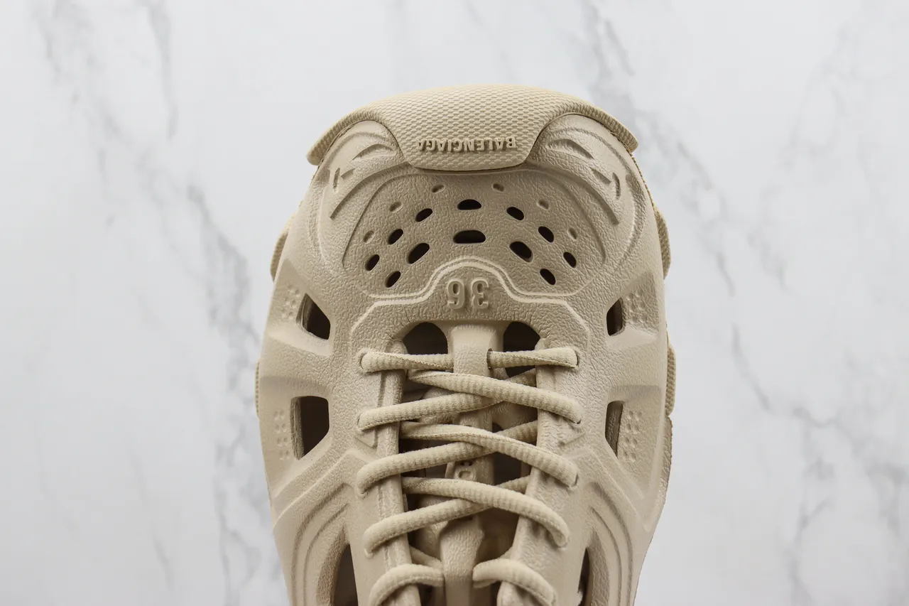 Beige Monolithic Molded Ventilated Sneaker 6