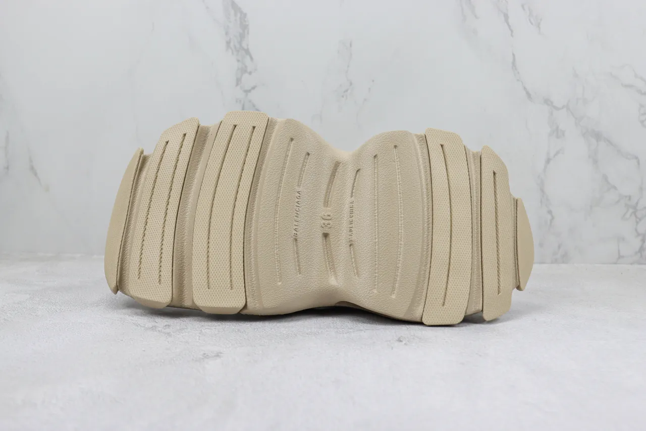 Beige Monolithic Molded Ventilated Sneaker 8