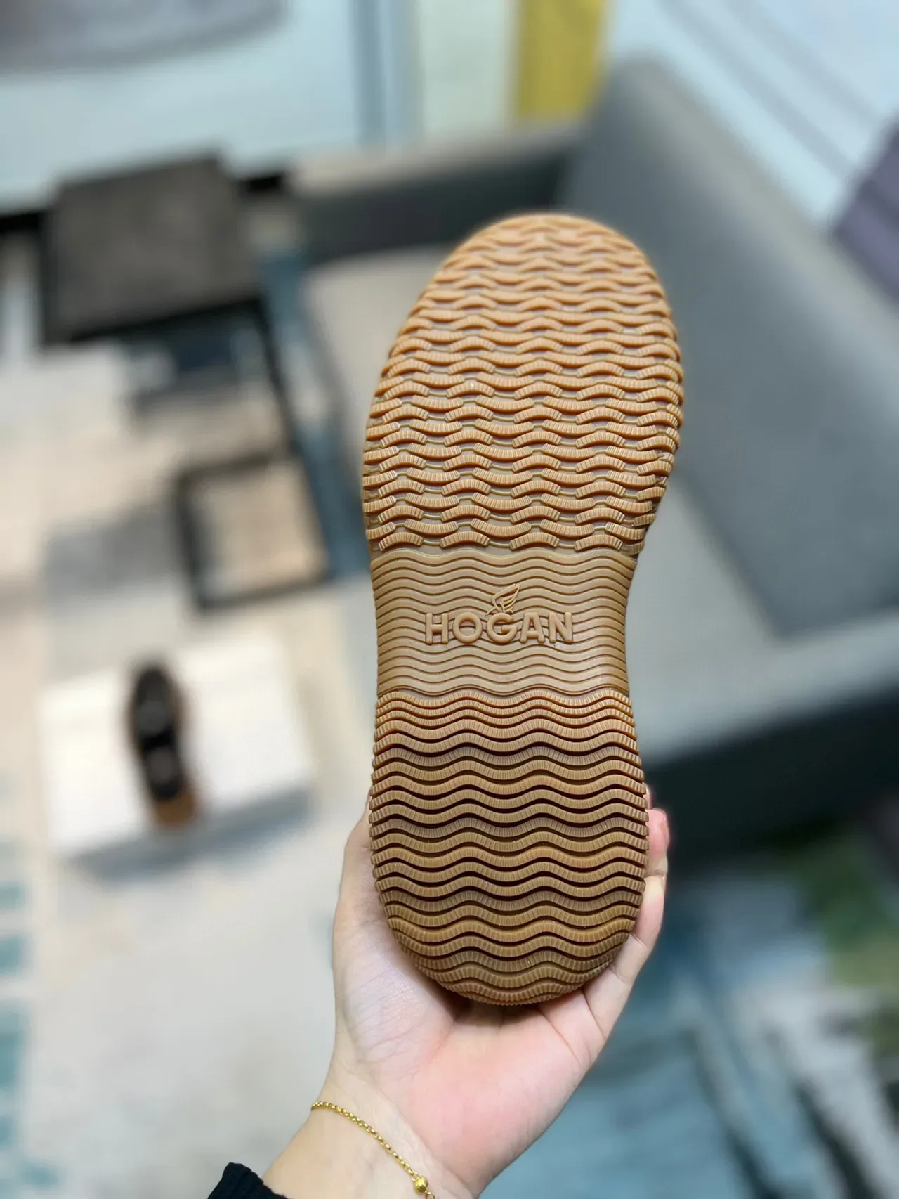 Black and Gum Platform Lace-Up Casual Shoe 9