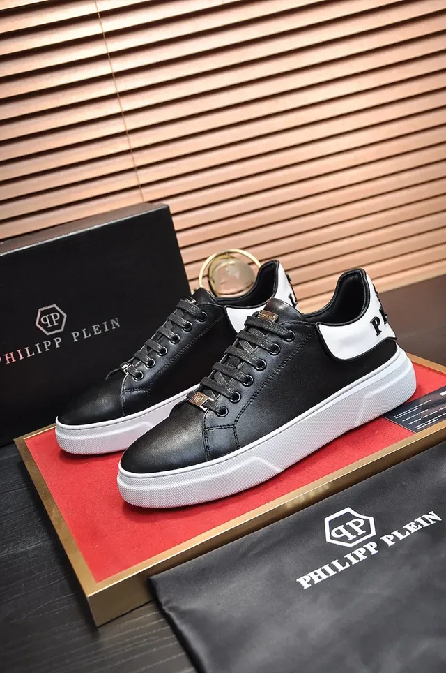 Black and White Platform Lifestyle Sneaker 7