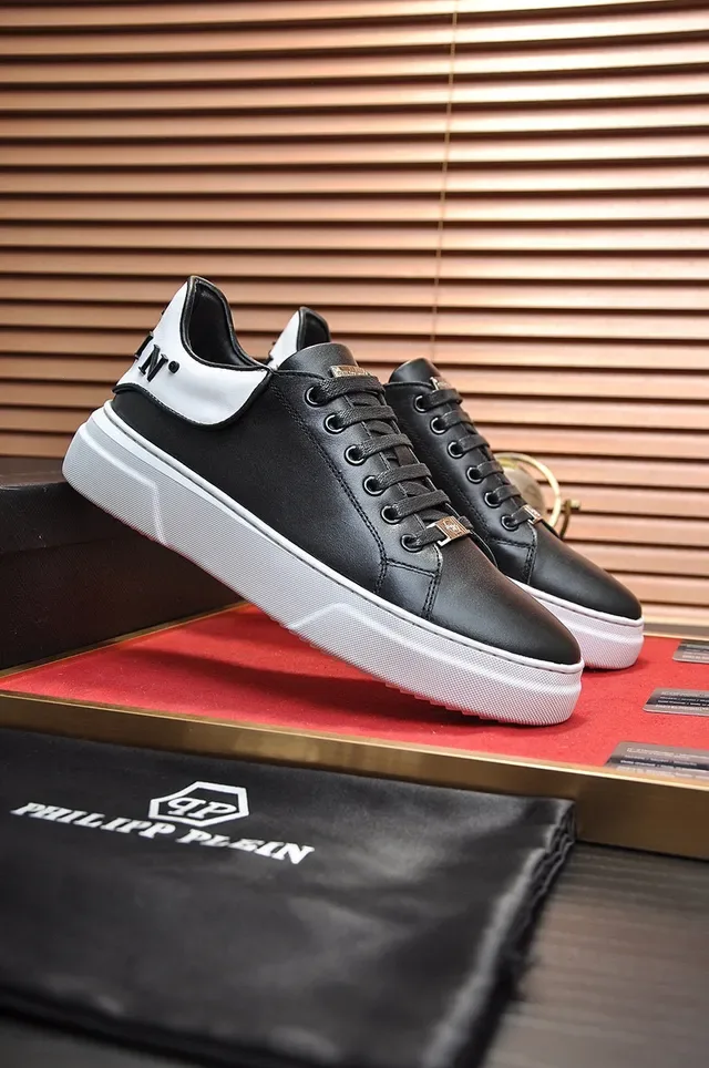 Black and White Platform Lifestyle Sneaker 8