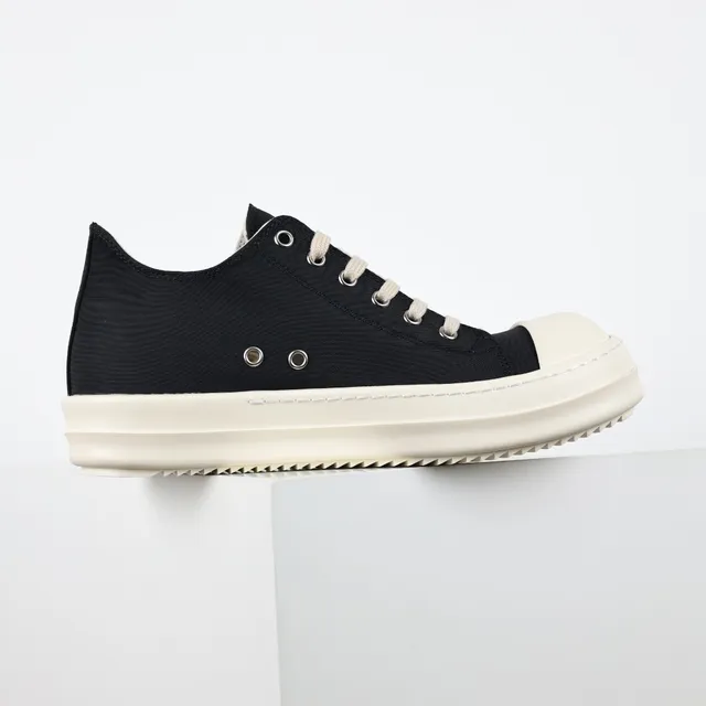 Black Beige Canvas Upper Platform Sole Lifestyle Sneakers 7