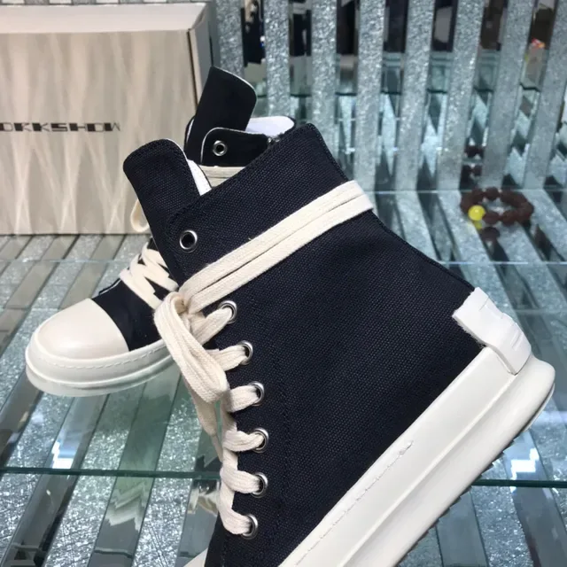 Black Beige High-Top Canvas Upper Lifestyle Sneakers 5