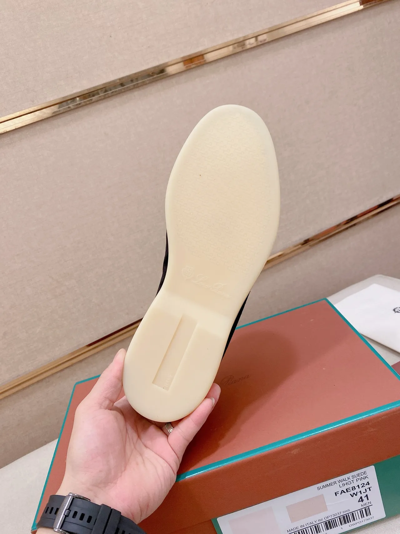 Black Beige Suede Upper Slip-On Loafer 3