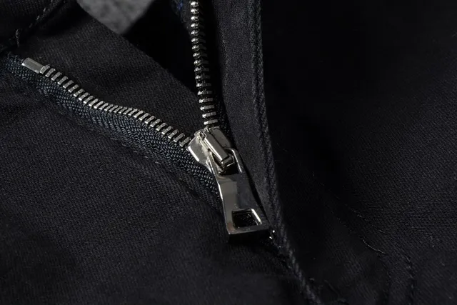 Black Distressed Patched Slim-Fit Jeans 16