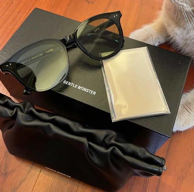 Black Gradient Brown Cat-Eye Sunglasses 8
