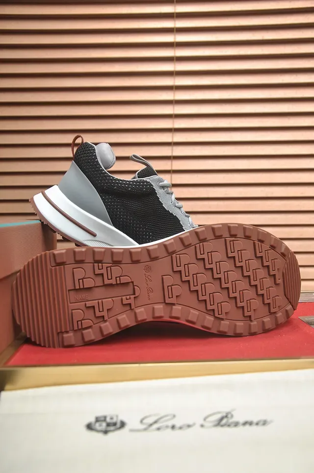 Black Gray Knit Upper Sculpted White Midsole Sneakers 3