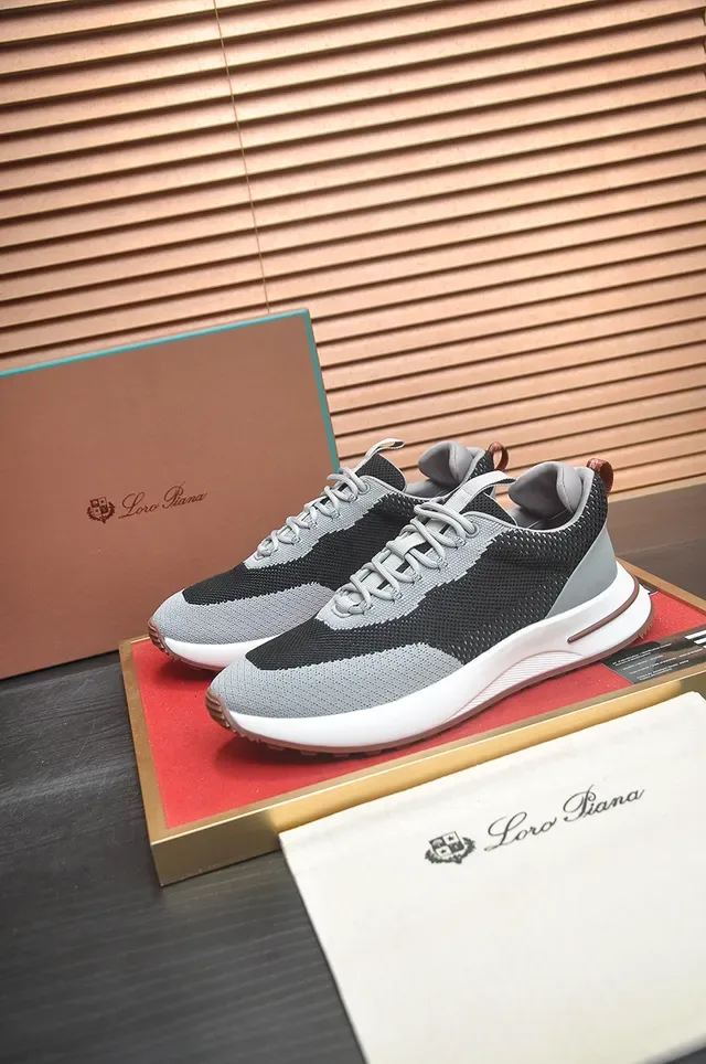 Black Gray Knit Upper Sculpted White Midsole Sneakers 4
