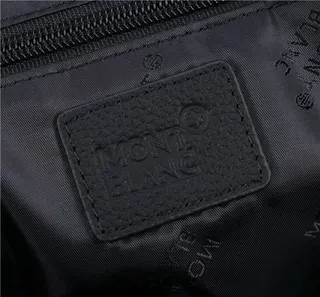 Black Pebbled Texture Structured Silhouette Backpack 3