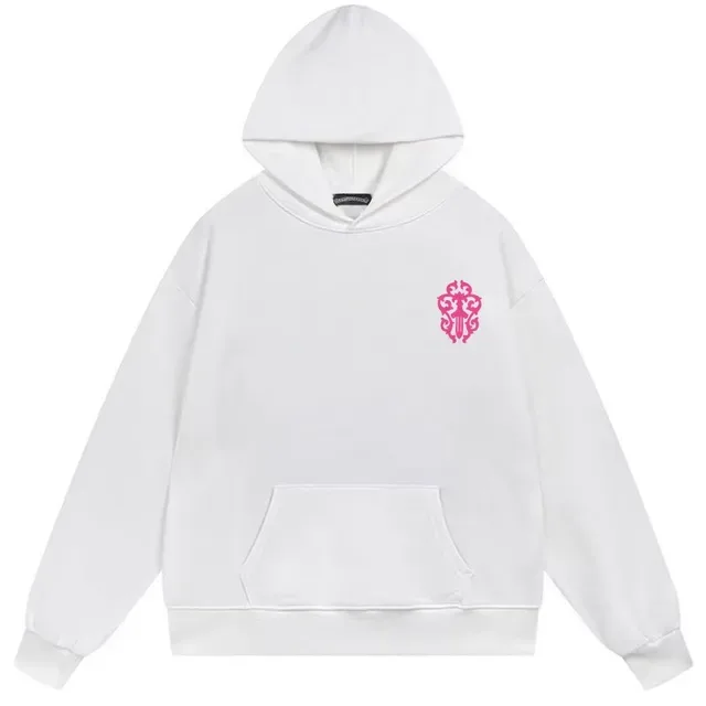 Black Pink Full-Zip Oversized Fit Hoodie 2