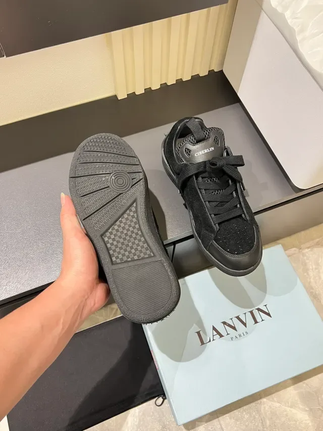 Black Suede and Mesh Strap Detail Lifestyle Sneakers 4
