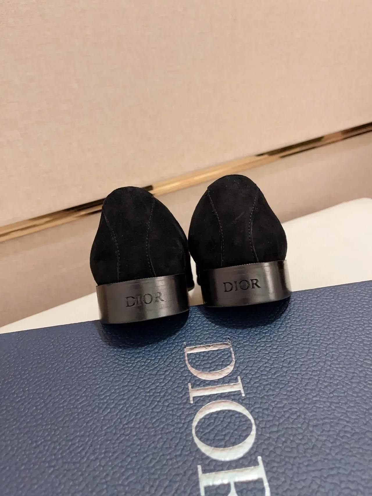 Black Suede Penny Strap Loafer 3