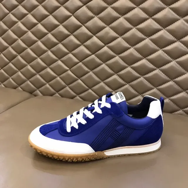 Blue and White Suede Lifestyle Sneaker 6