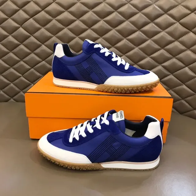 Blue and White Suede Lifestyle Sneaker 8