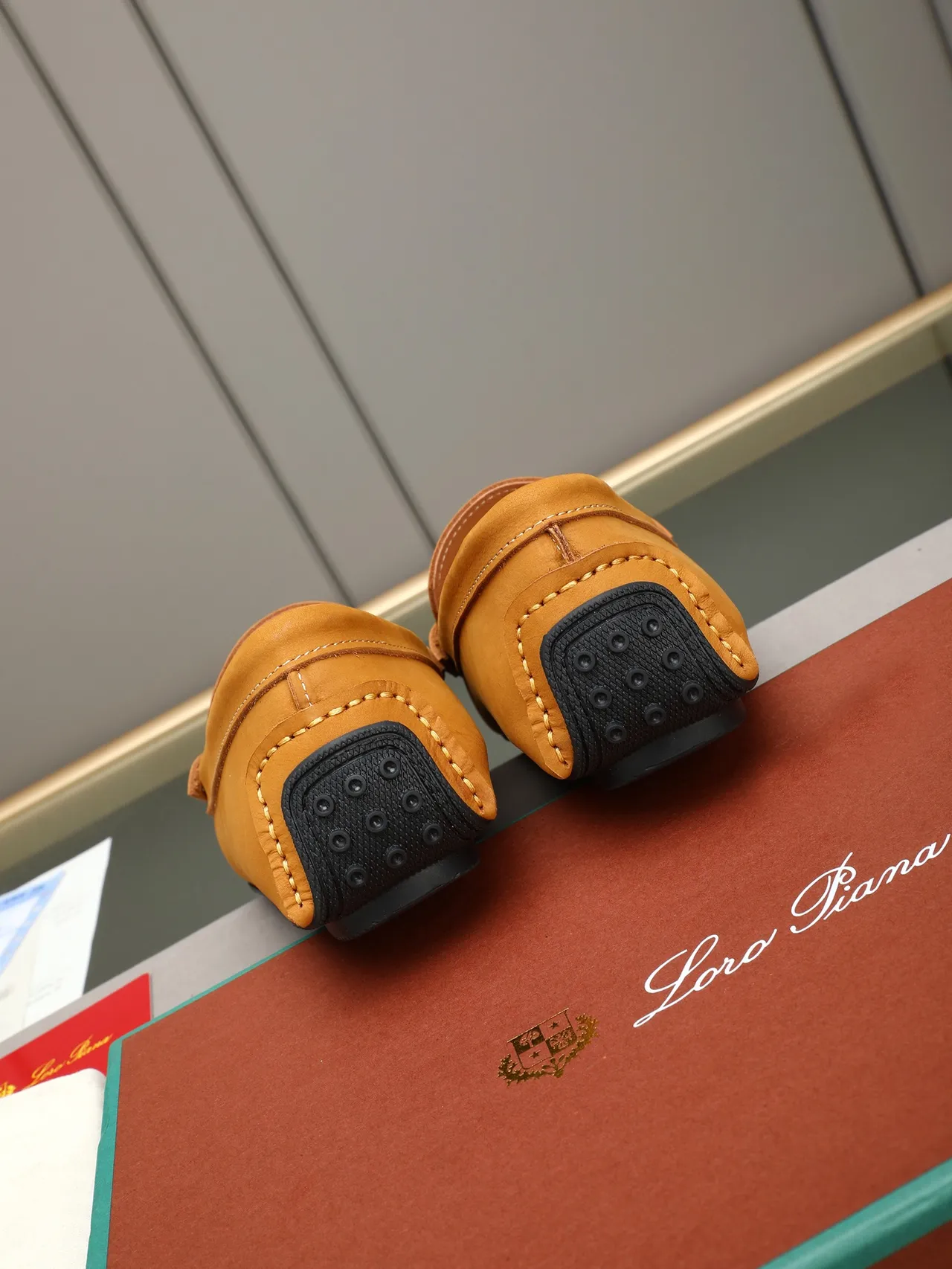 Brown Black Suede-Like Upper Penny Strap Loafer 4