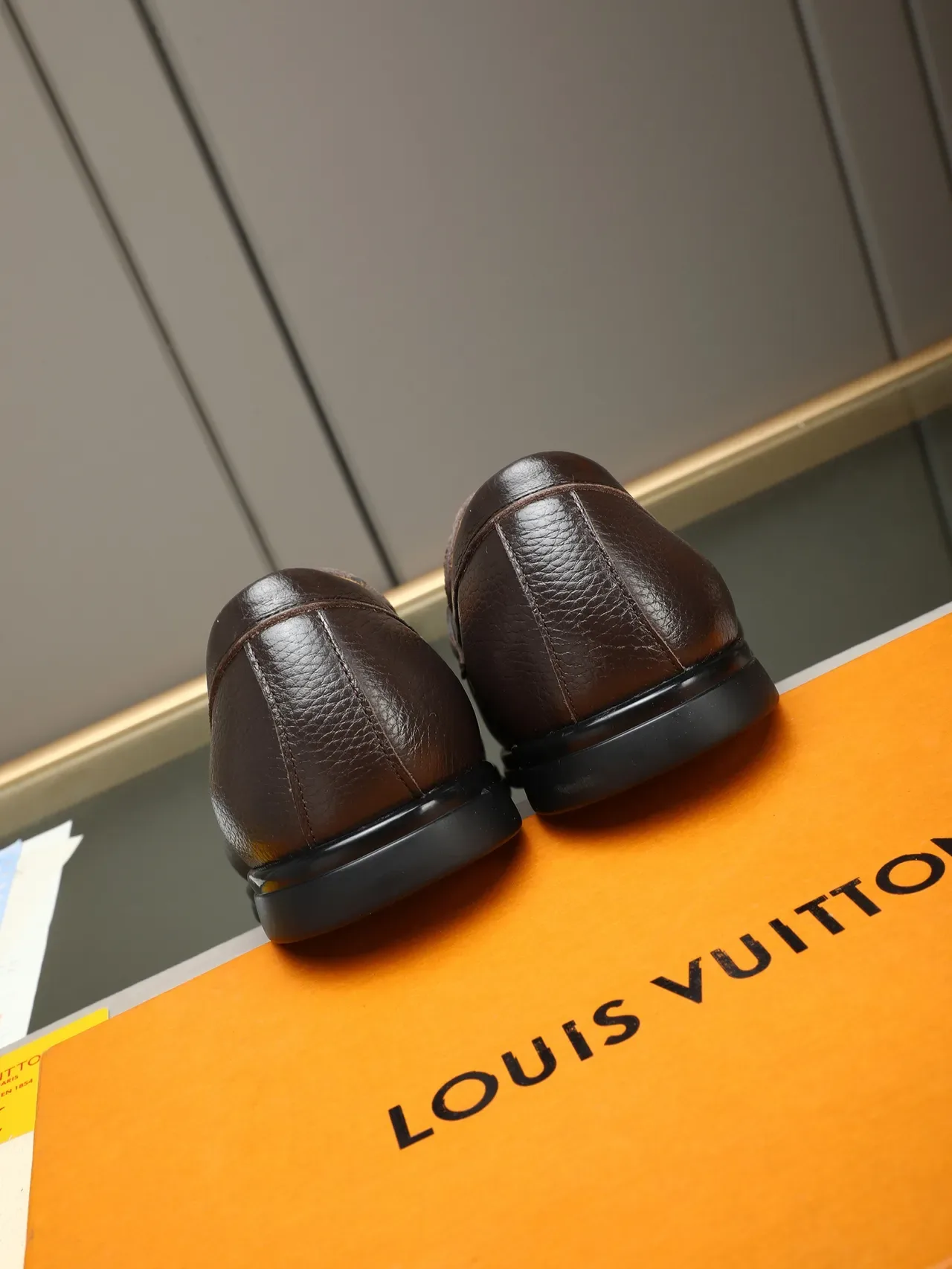 Brown Pebbled Leather Horsebit Loafer 3