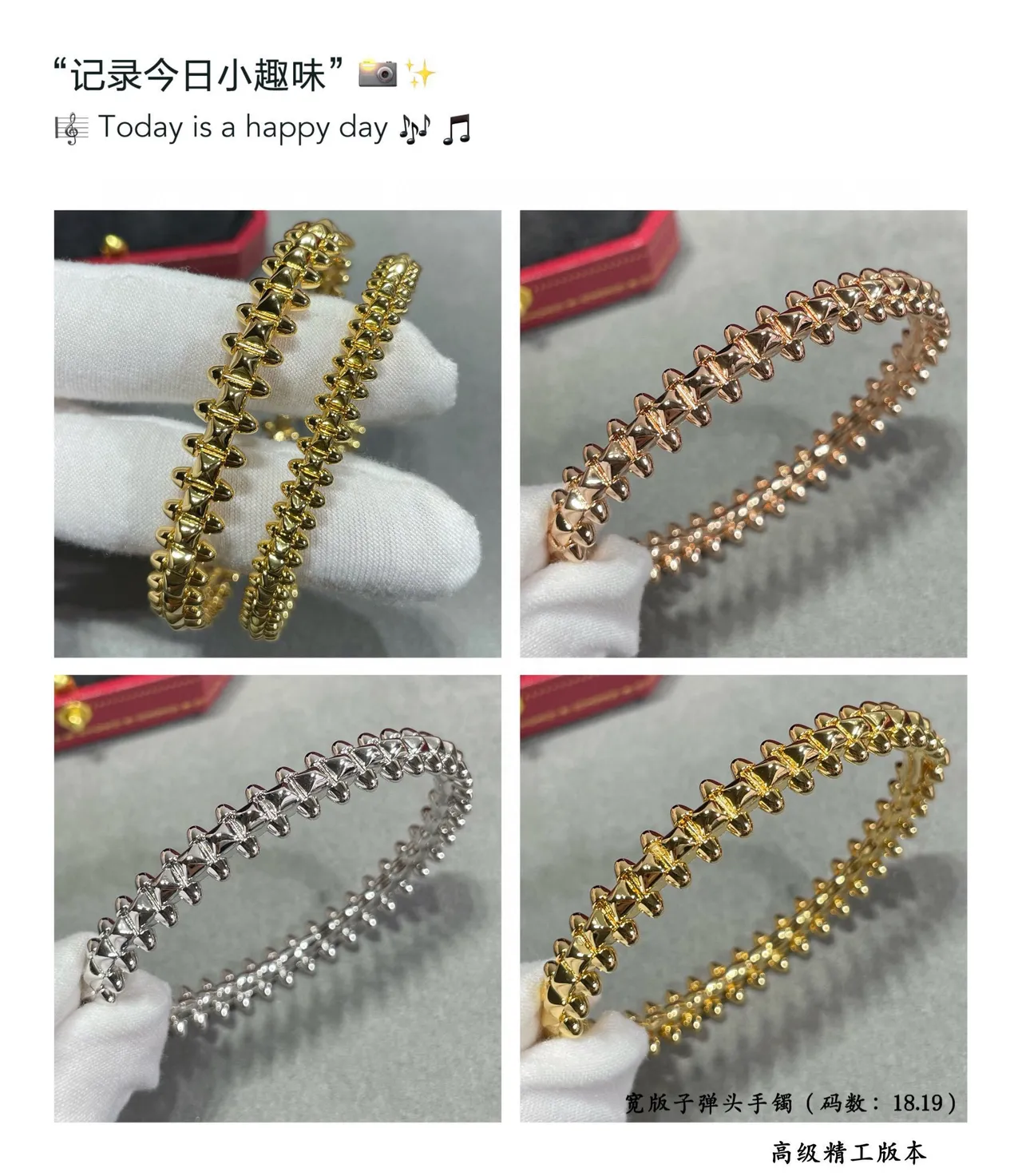Bullet-Head Bracelet Gold Rigid Link Studded Bracelet 6