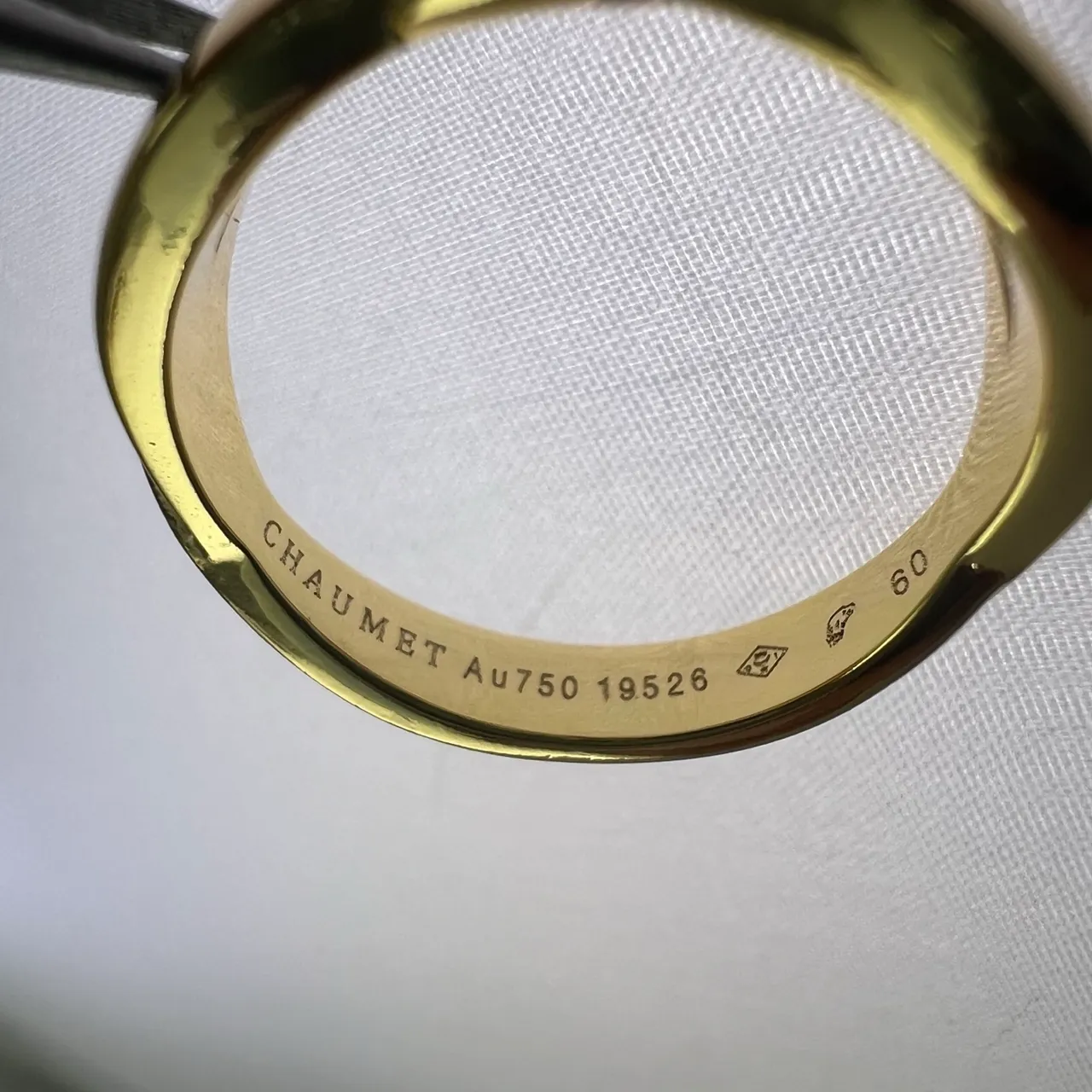 CHAUMET Liens Gold Silver Bow-Knot Motif Polished Metal Ring 2