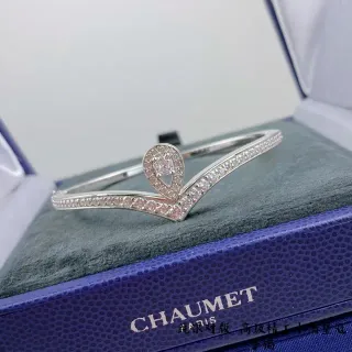 CHAUMET Liens-Inspired V-आकार Pavé टियरड्रॉप कंगन