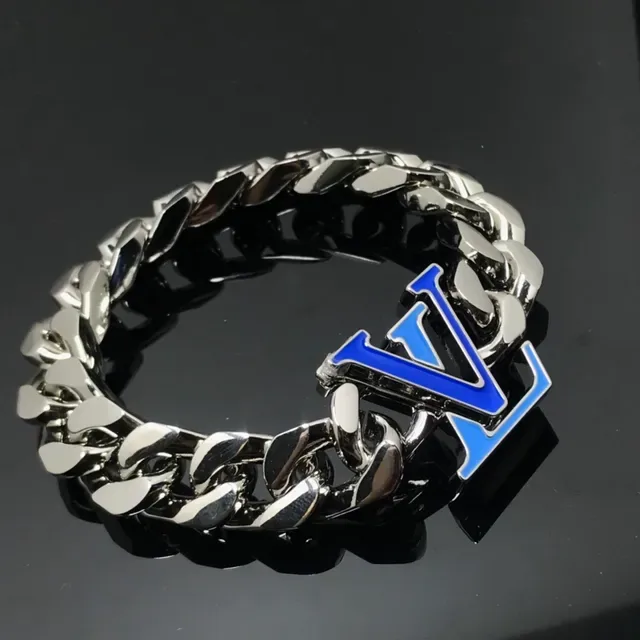 Chunky Curb Chain Enamel Logo Bracelet 2
