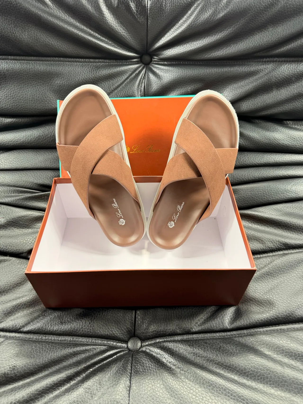 Crisscross Strap Flat Platform Slippers 6