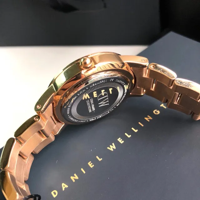 Daniel Wellington Classic Petite Montre Or Rose Cadran Gris Foncé Quartz 5