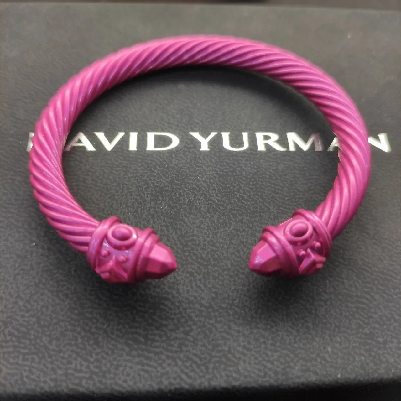 David Yurman Cable Classics Twisted Cable Pink Metallic Bracelet 6
