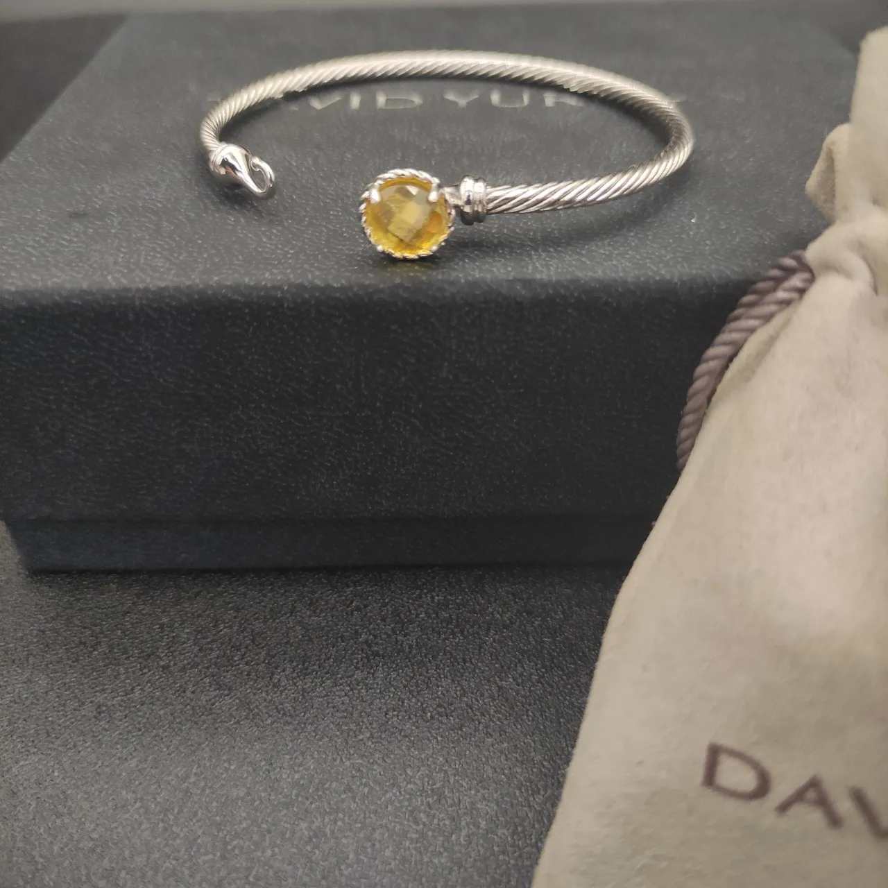 David Yurman Cable Classics Yellow Citrine Bracelet 2