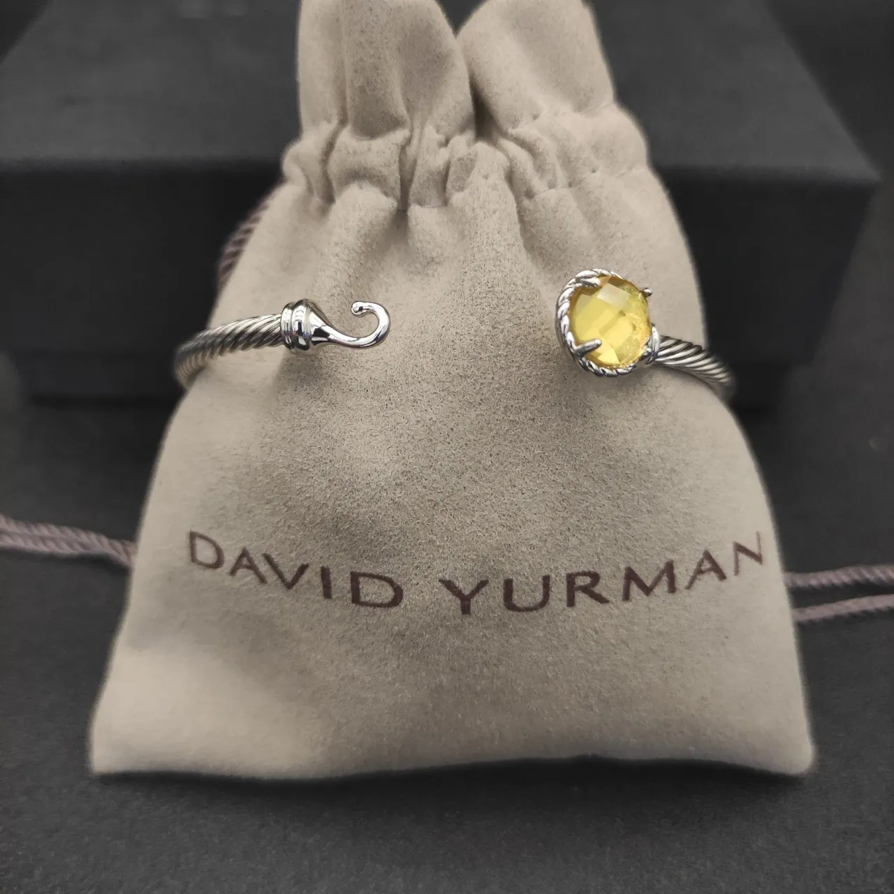 David Yurman Cable Classics Yellow Citrine Bracelet 3