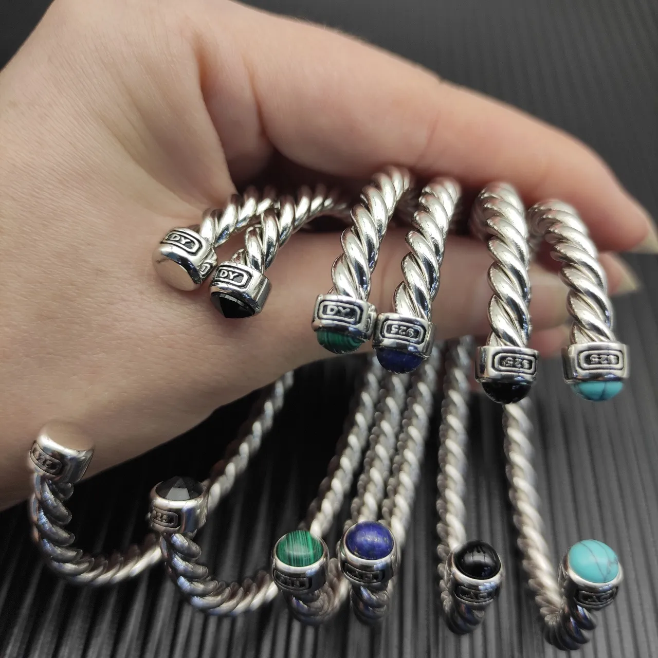 David Yurman Cable Collection Twisted Silver Bracelet 2