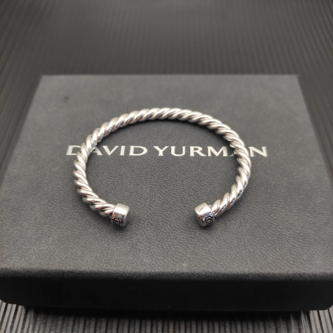 David Yurman Cable Collection Twisted Silver Bracelet 4