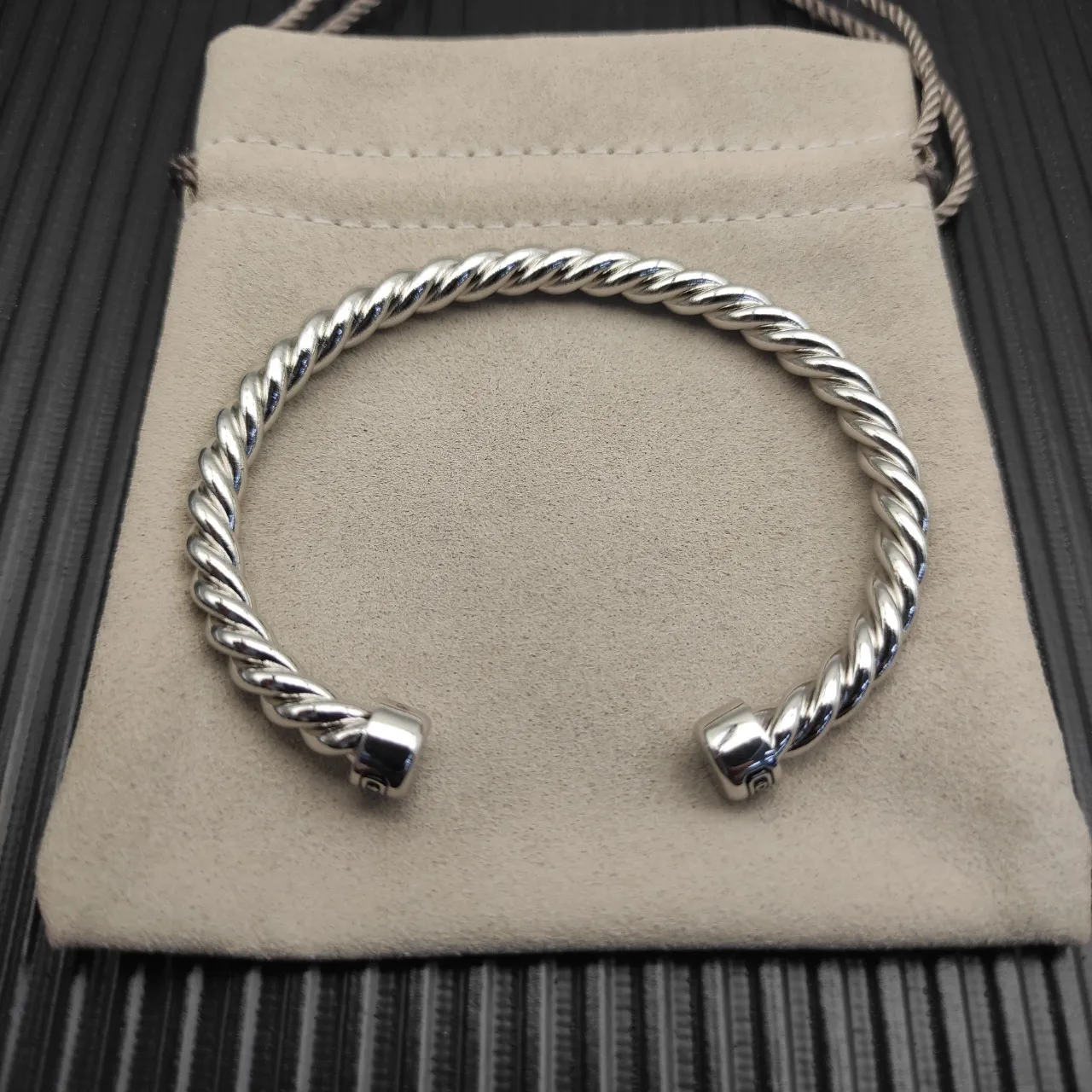David Yurman Cable Collection Twisted Silver Bracelet 9