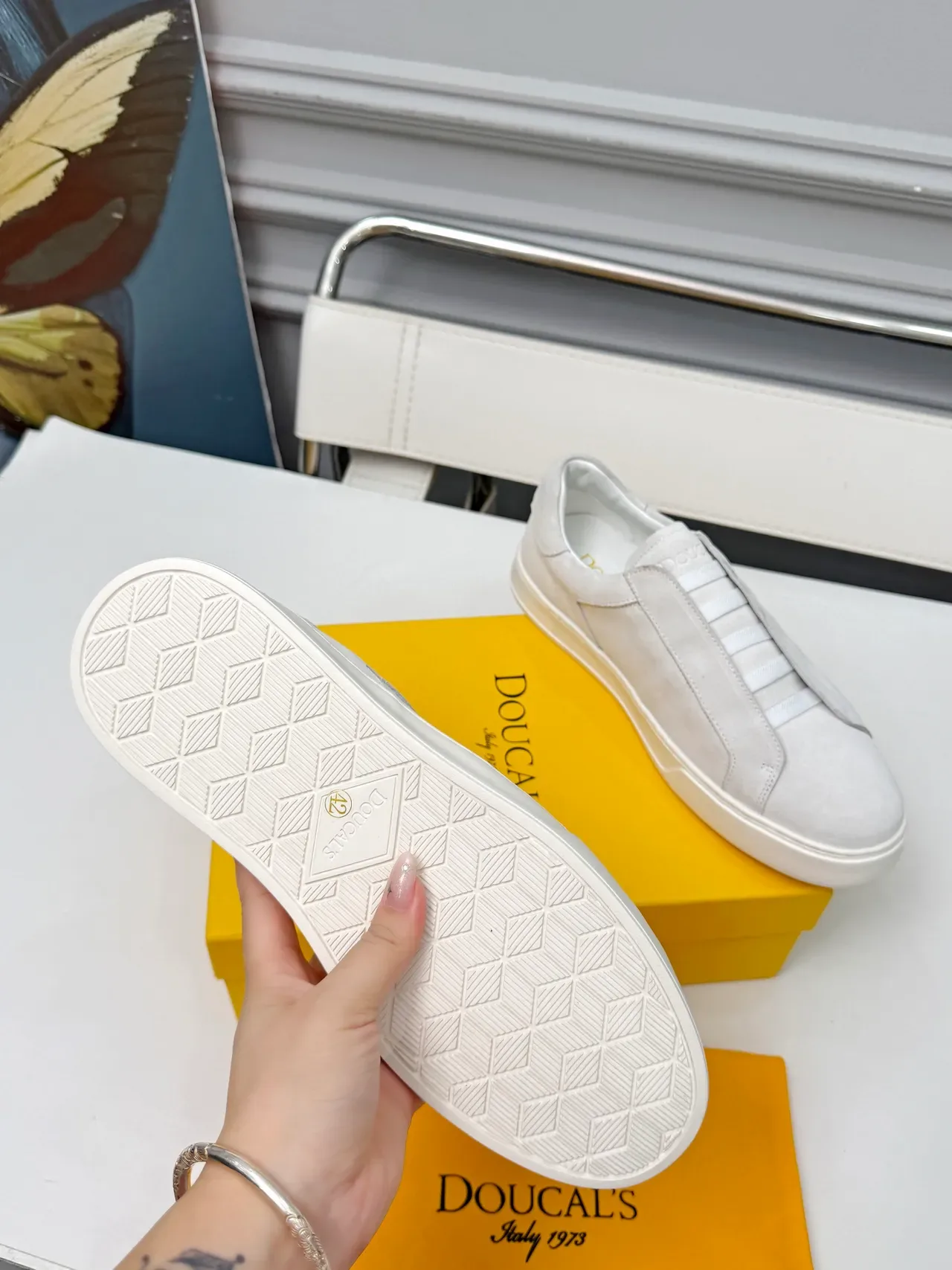 DOUCAL'S Slip-On Suede Lifestyle Sneakers 2