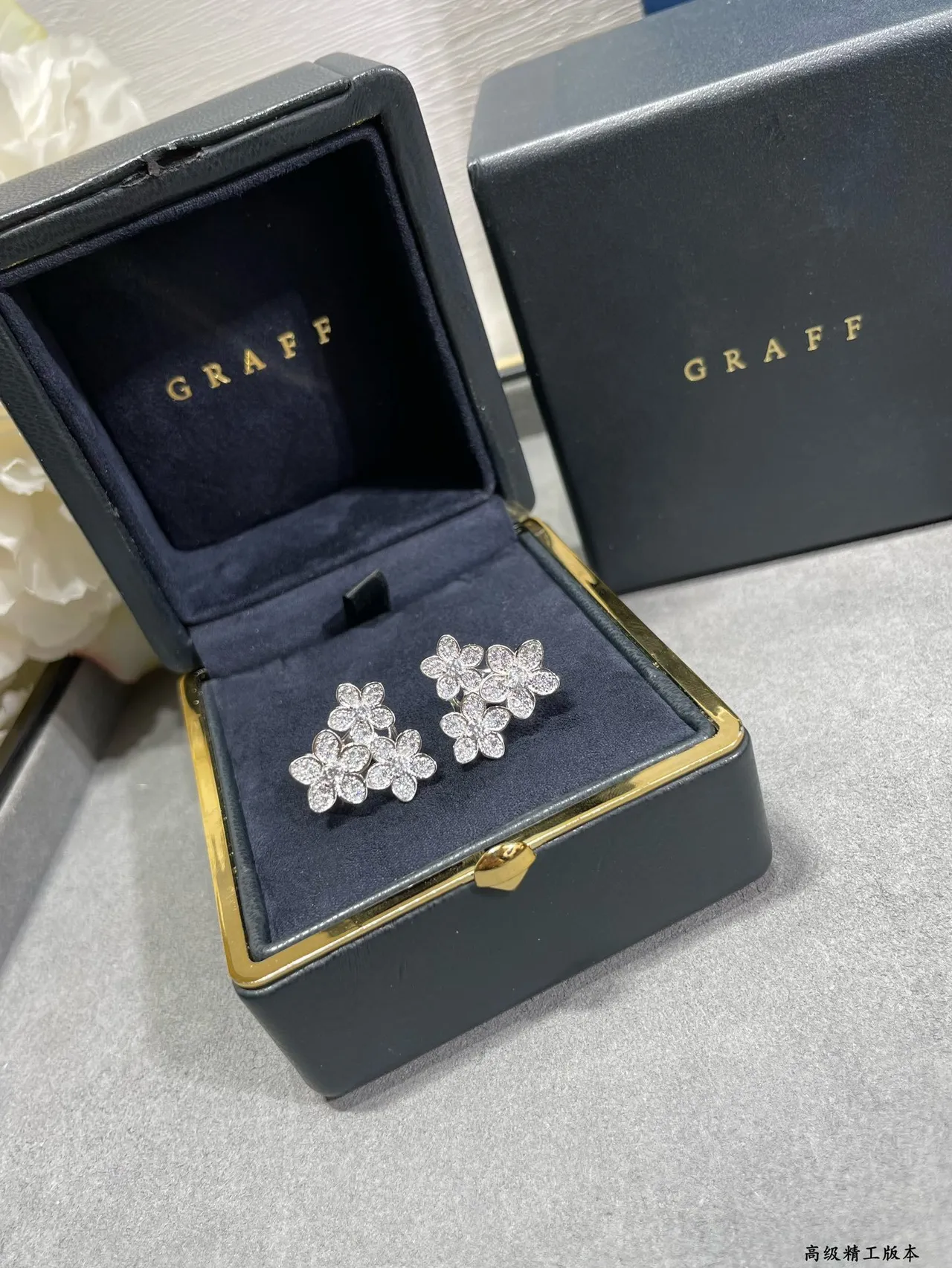 Floral Cluster Pavé Crystal Clip-On Earrings 4