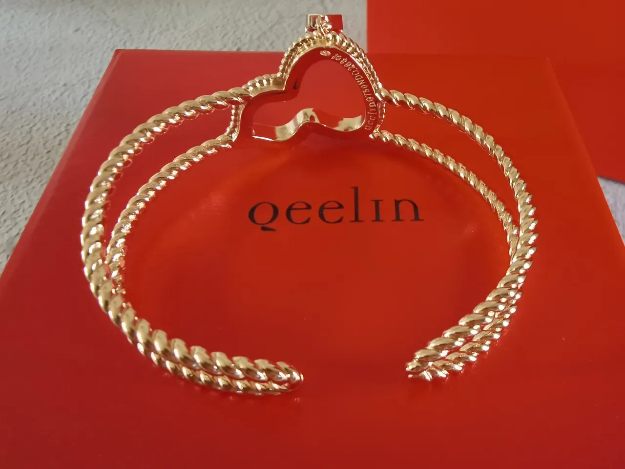 Floral Enamel and Gemstone Open Bangle Bracelet 4