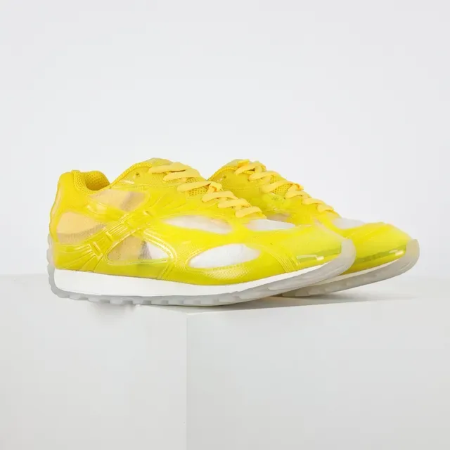 Fluorescent Yellow Transparent Cage Lifestyle Sneakers 3