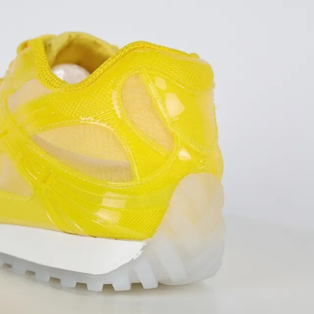 Fluorescent Yellow Transparent Cage Lifestyle Sneakers 4