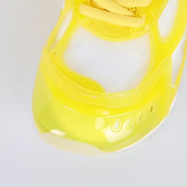 Fluorescent Yellow Transparent Cage Lifestyle Sneakers 5