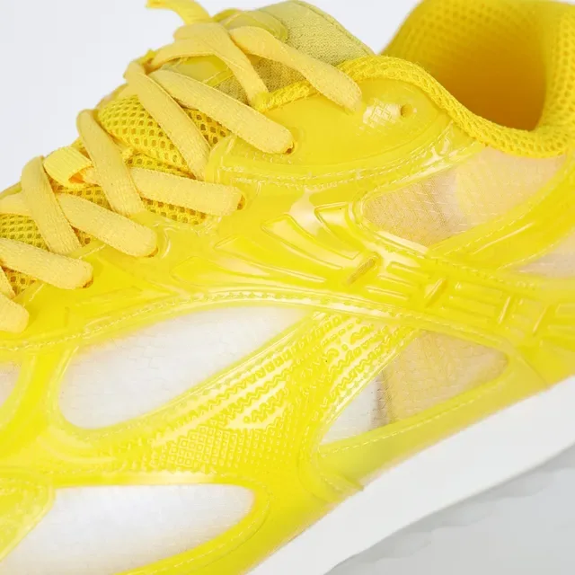 Fluorescent Yellow Transparent Cage Lifestyle Sneakers 6